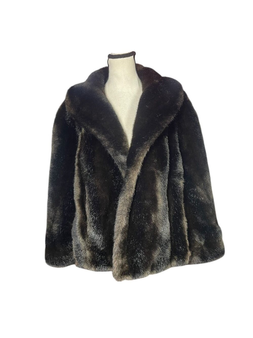 Tissavel of France Faux Fur Shawl